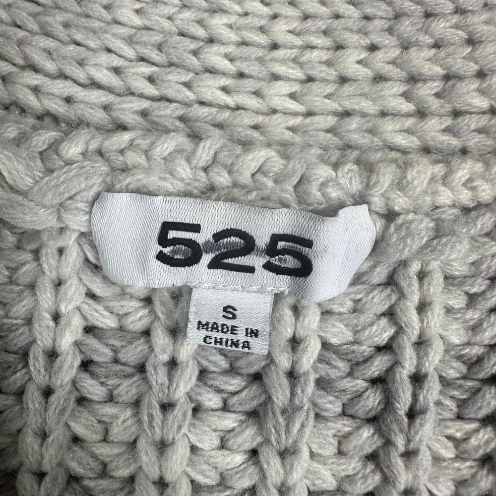 525 Womens Grey Ombre Shaker Knit Button Front Cardigan Sweater‎ Small - Picture 4 of 8